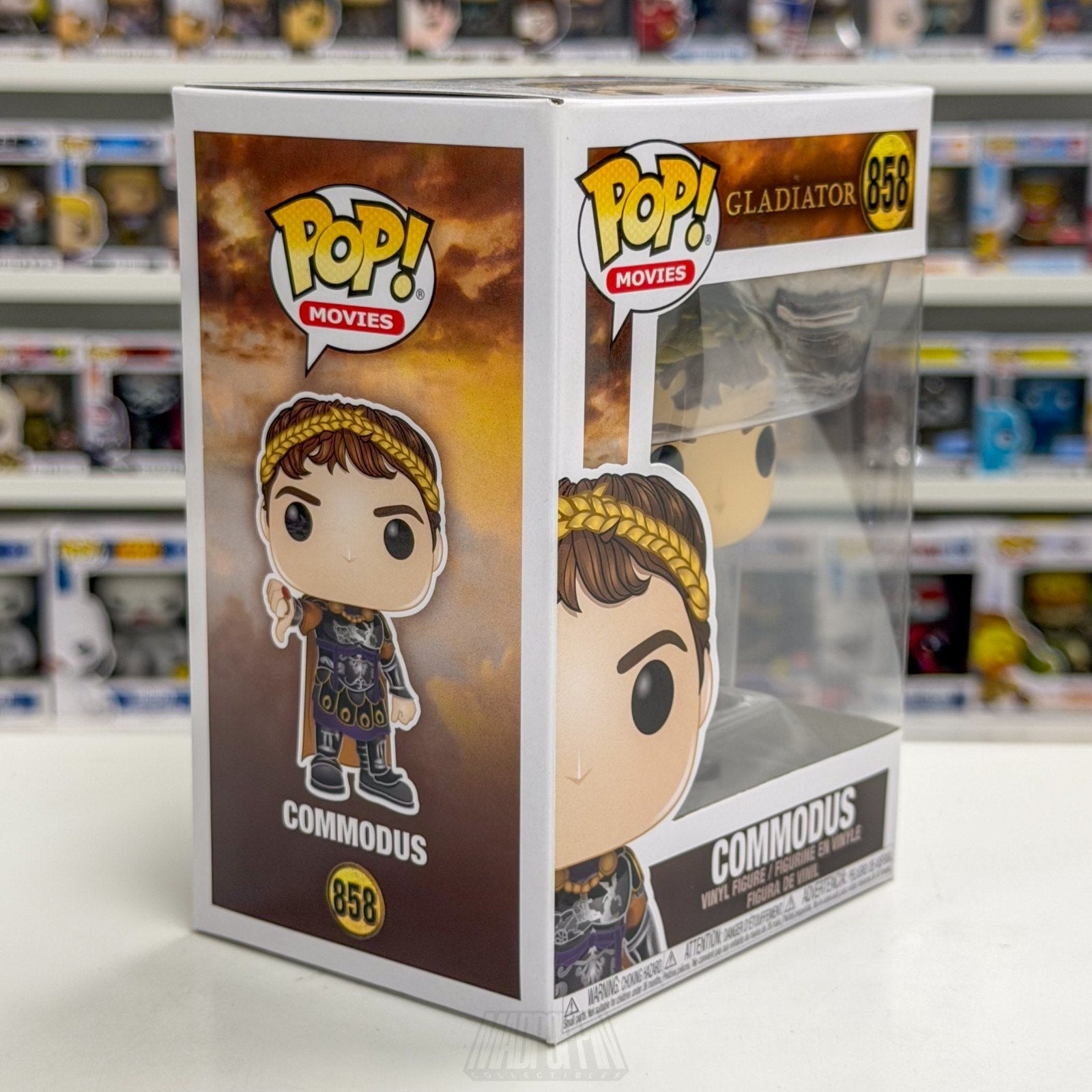 Funko Pop Movies Gladiator Commodus Thumbs Down 858 Roman Emperor Vinyl Figure