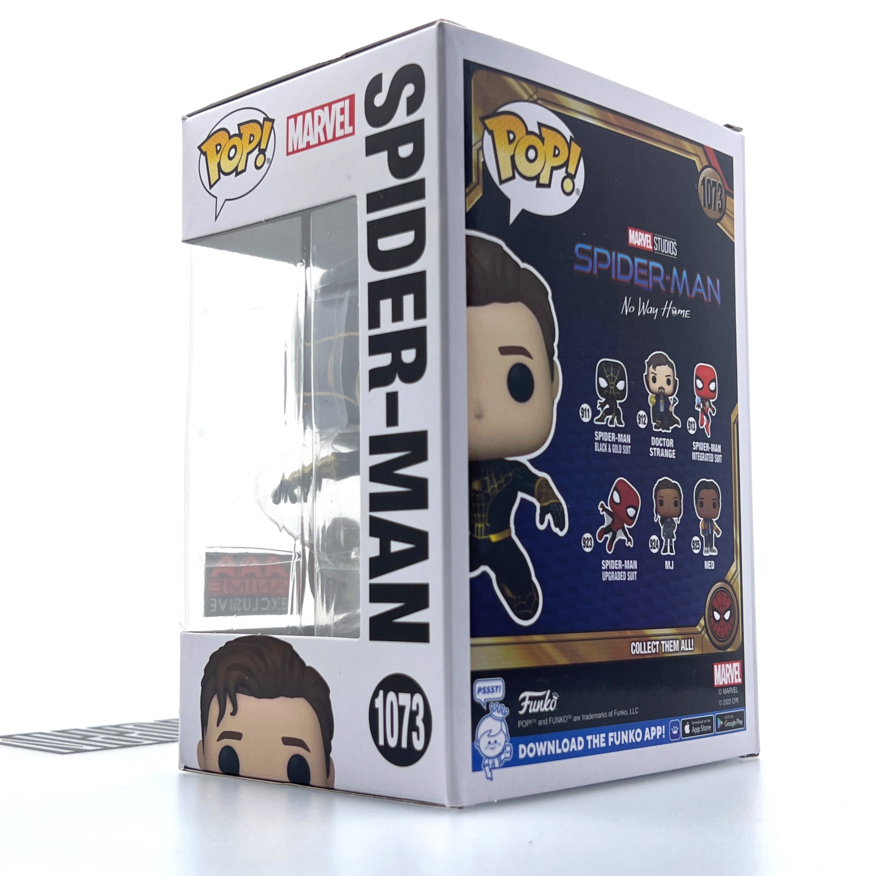 Funko Pop Marvel Spider-Man No Way Home Masked Glow AAA Anime Chase 1073