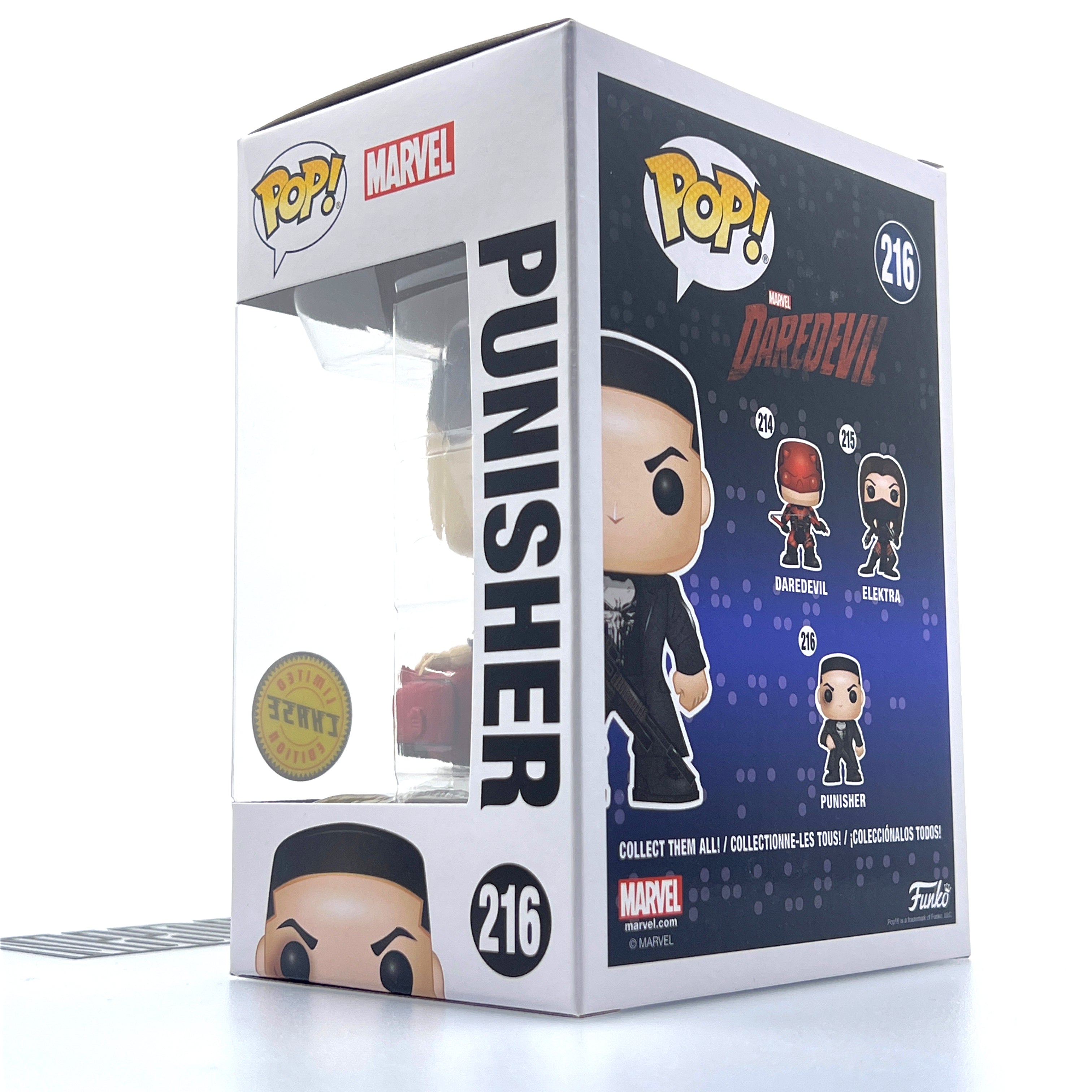 Funko Pop Marvel Netflix Daredevil Punisher Holding Mask Limited Chase 216