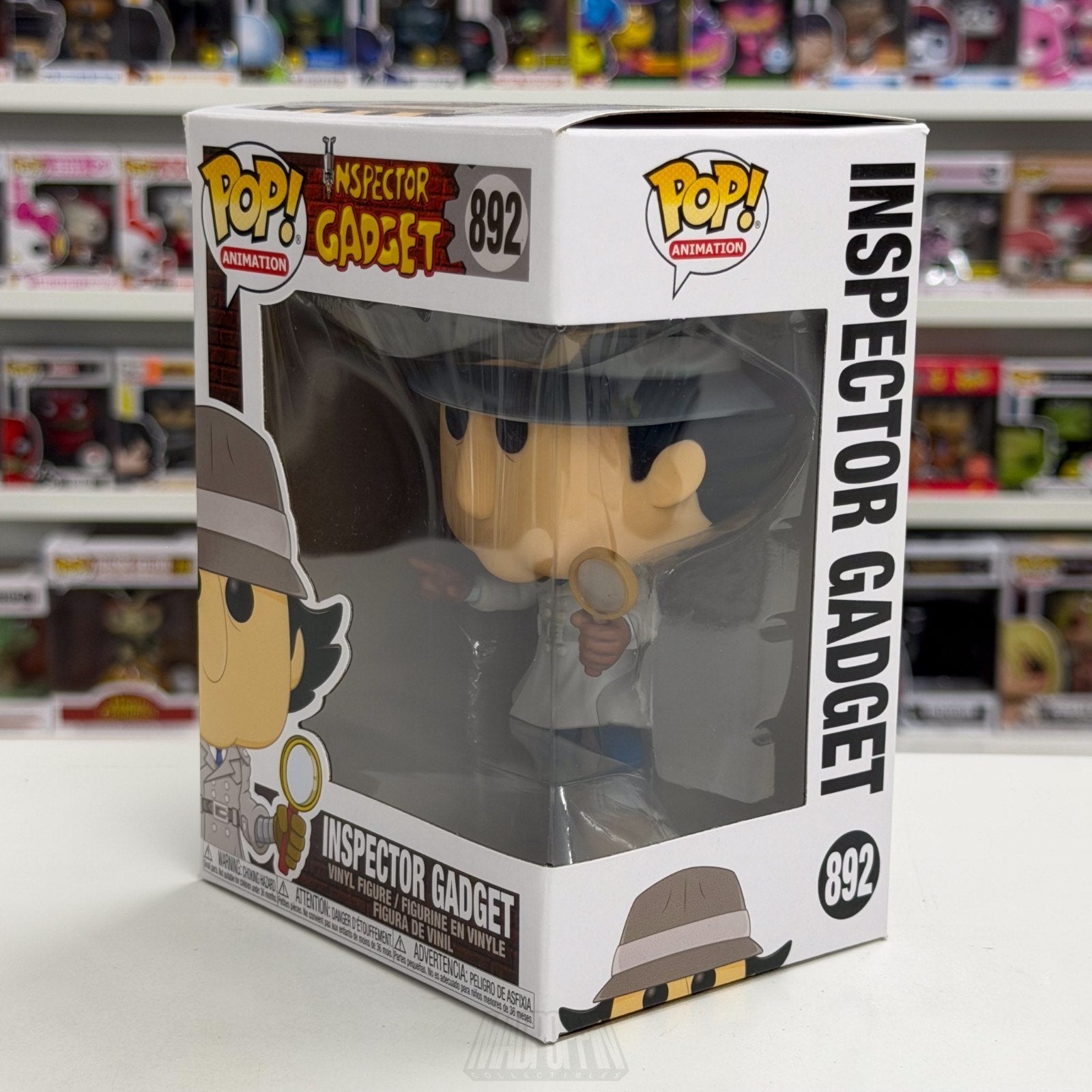 Funko Pop Animation Inspector Gadget w/Magnifying Glass 892 Cyborg Vinyl Figure