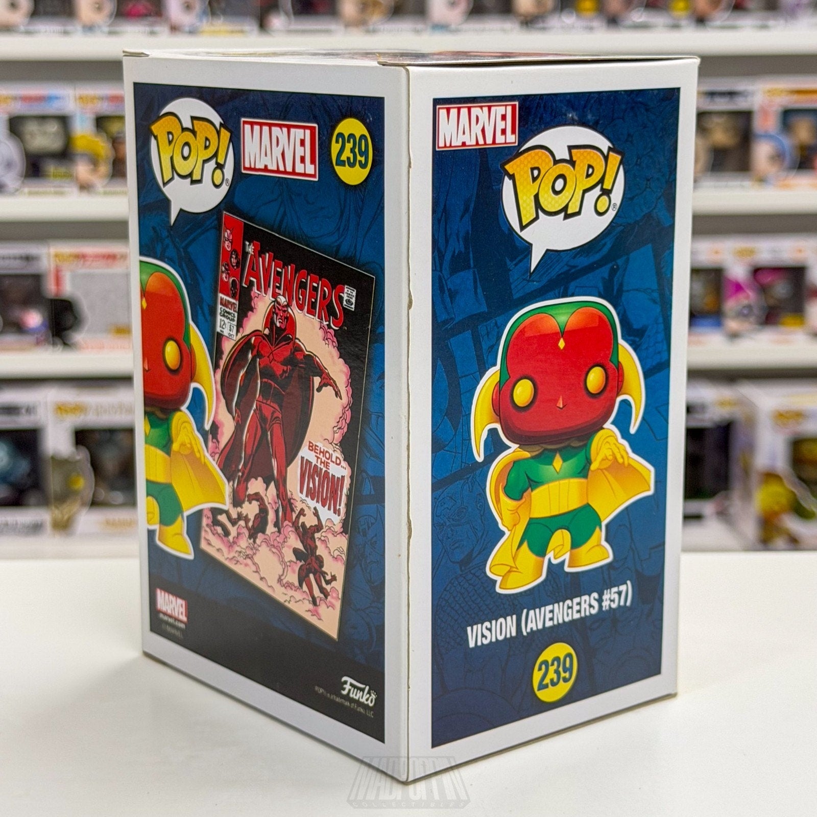 Funko Pop Marvel Collector Corps Vision Avengers #57 239 Android Vinyl Figure