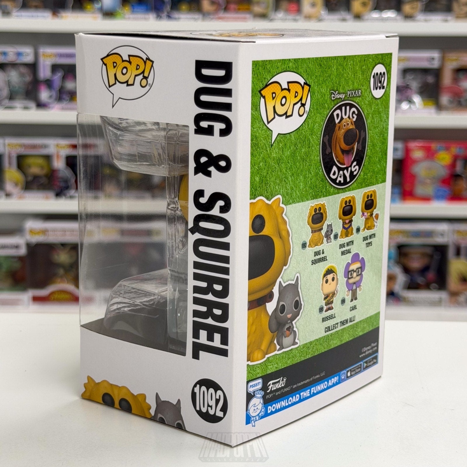 Funko Pop Disney Pixar Dug Days & Squirrel 1092 Up Dog Animation Vinyl Figure