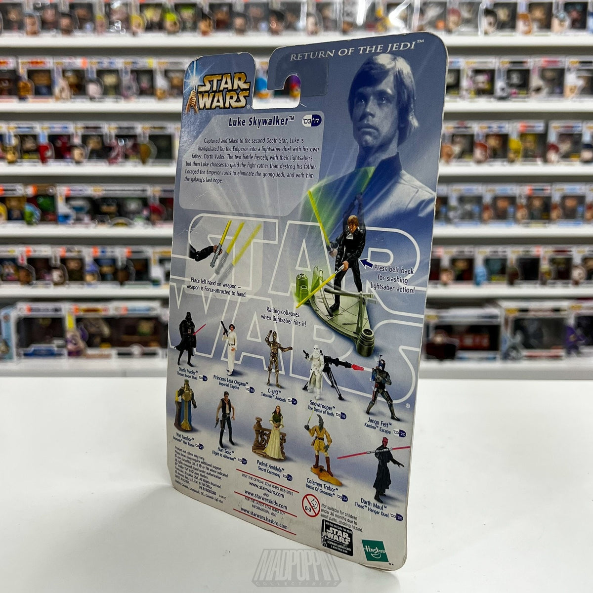 Hasbro Star Wars Luke Skywalker Throne Room Duel ROTJ Action Figure 2003 Figure