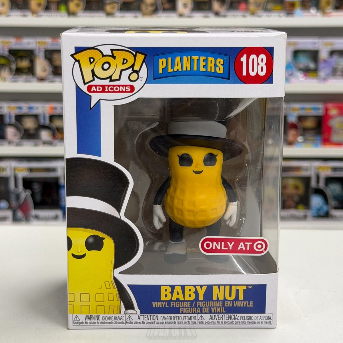 Funko Pop Ad Icons Planters Baby Nut Target 108 Logo Mascot Toy Vinyl Figure