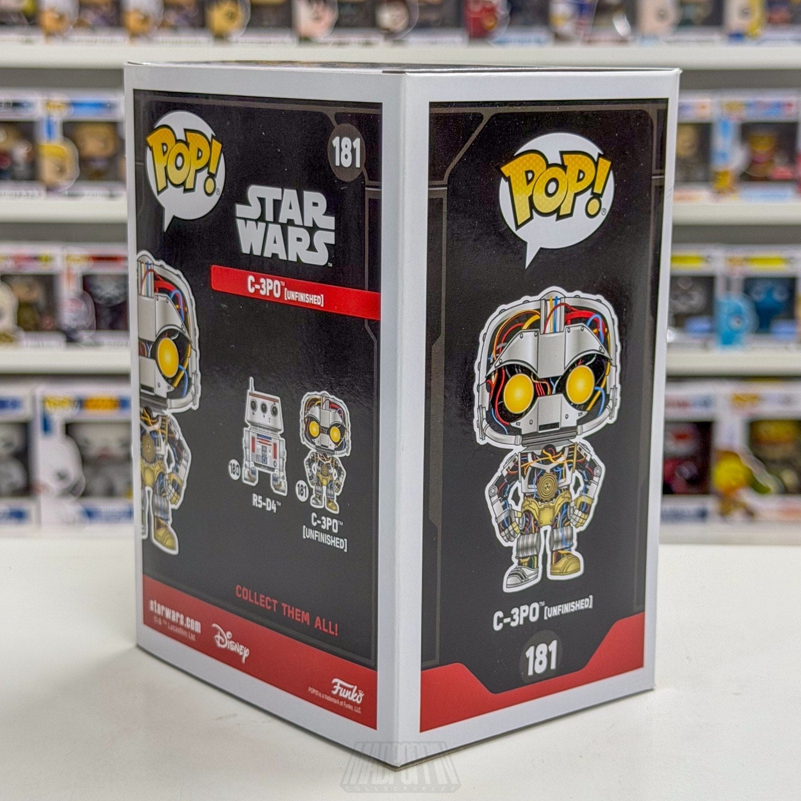 Funko Pop Star Wars C-3PO Unfinished Smugglers Bounty Exclusive 181 Vinyl Figure