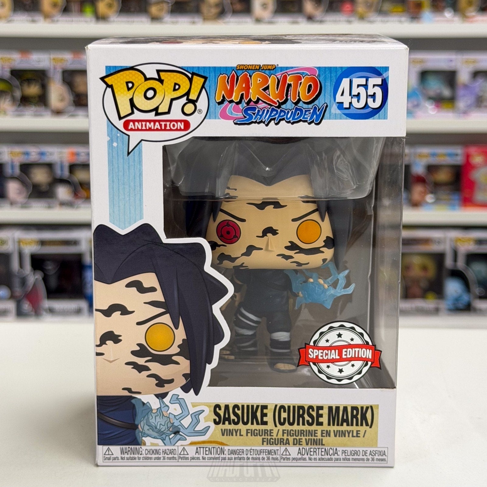 Funko Pop Anime Naruto Sasuke Curse Mark Special Edition 455 Manga Vinyl Figure