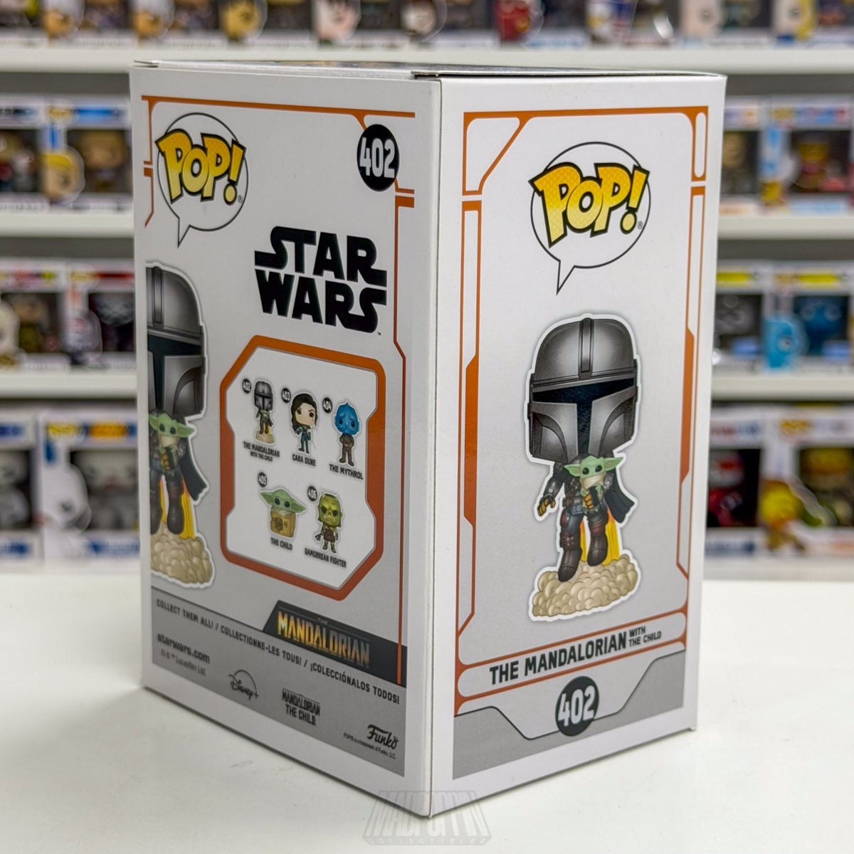 Funko Pop Star Wars The Mandalorian w/The Child 402 Grogu Baby Yoda Vinyl Figure