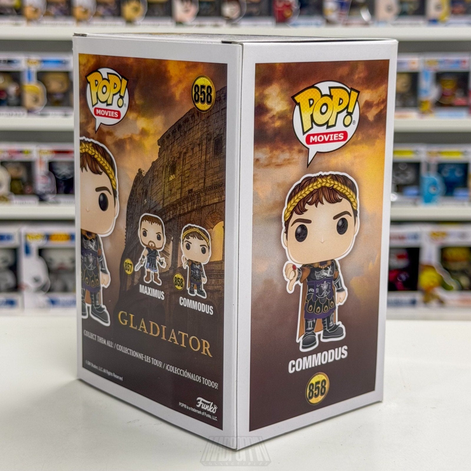 Funko Pop Movies Gladiator Commodus Thumbs Down 858 Roman Emperor Vinyl Figure