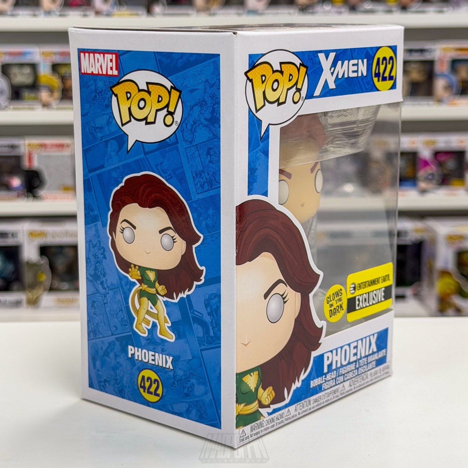 Funko Pop Marvel X-Men Phoenix Glow Entertainment Earth 422 Jean Grey Toy Figure