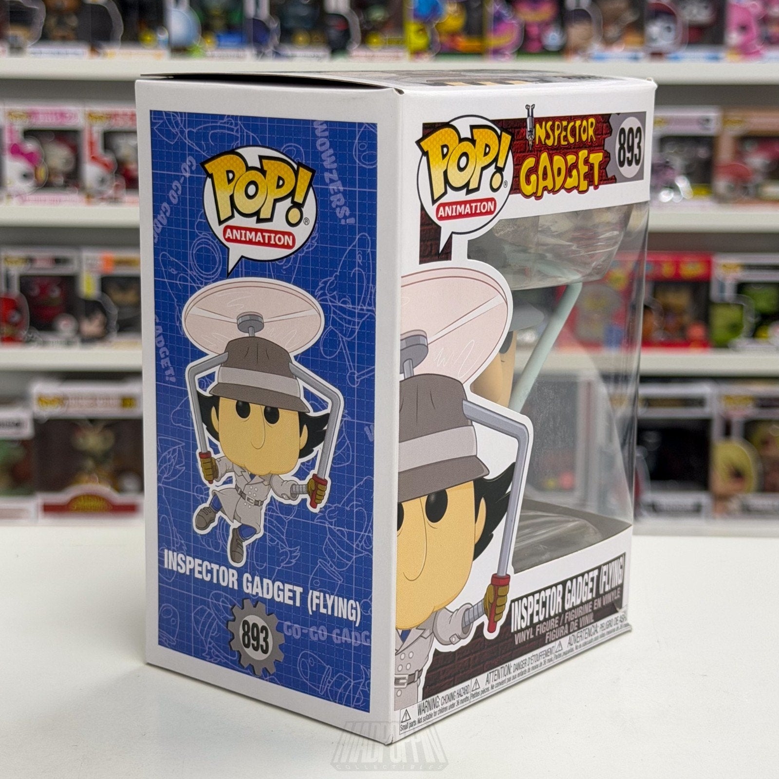 Funko Pop Animation Inspector Gadget Flying 893 Dimwitted Cyborg Vinyl Figure