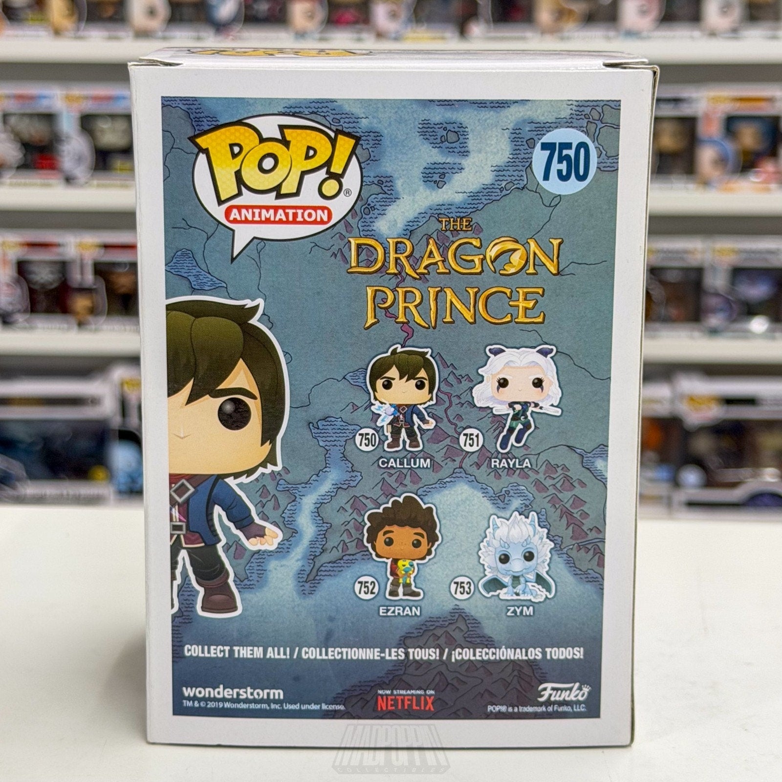 Funko Pop Animation The Dragon Prince Callum 750 Netflix Fantasy Vinyl Figure