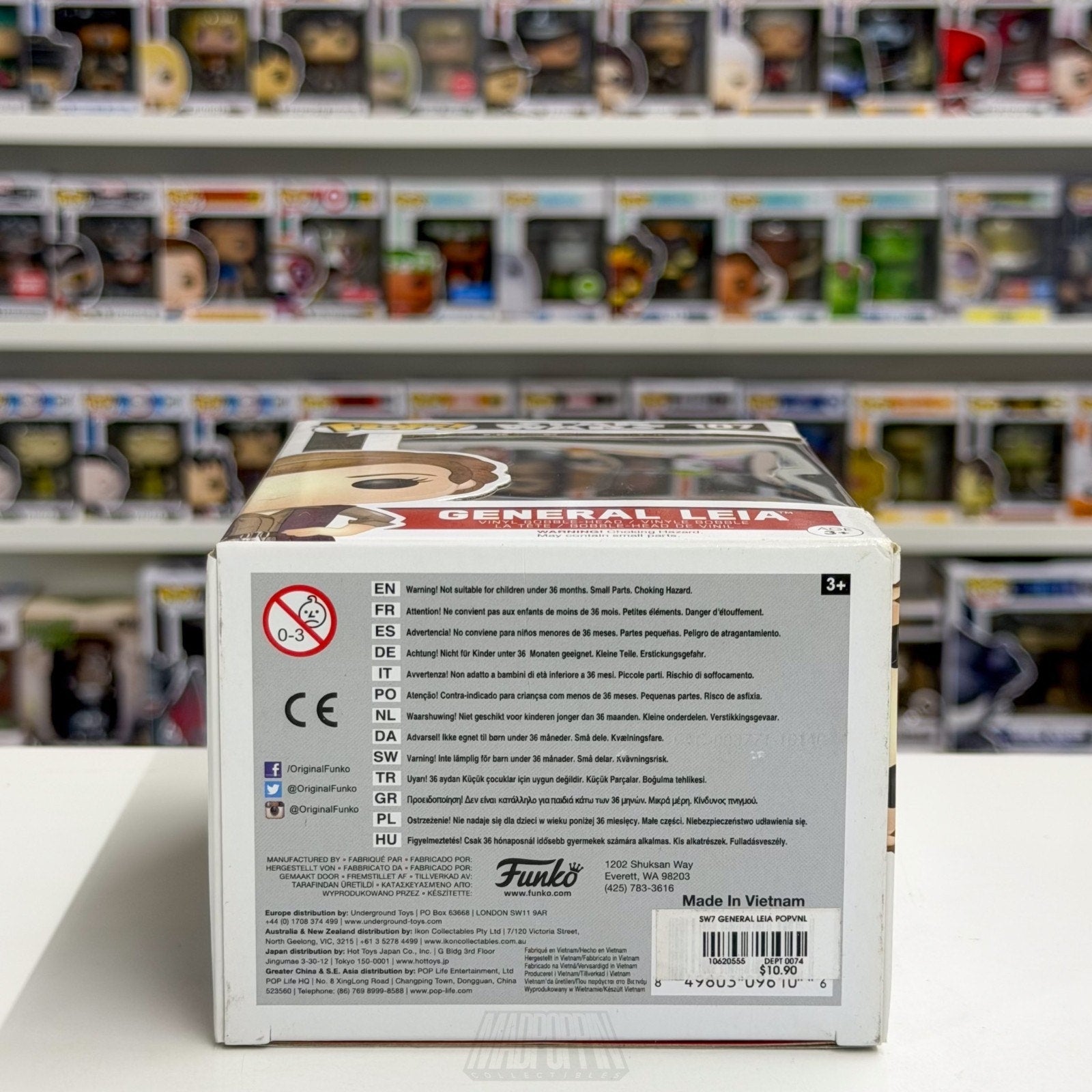Funko Pop Star Wars Force Awakens General Leia 107 Jedi Princess Vinyl Figure