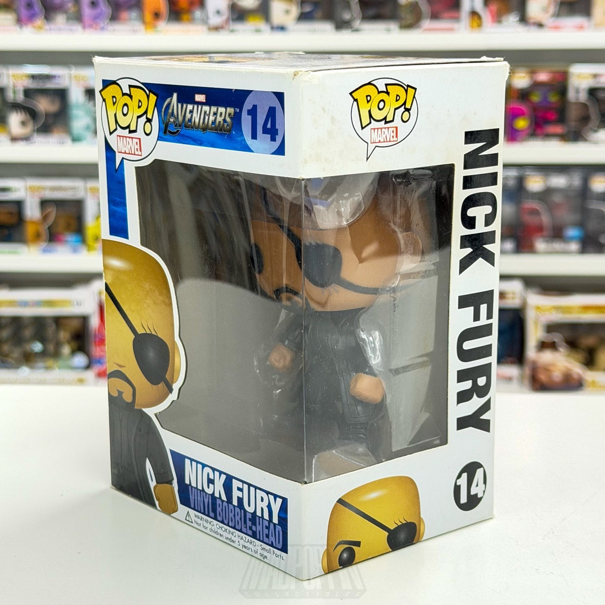 Funko Pop Marvel Avengers Nick Fury 2012 Vaulted 14 SHIELD Agent Vinyl Figure