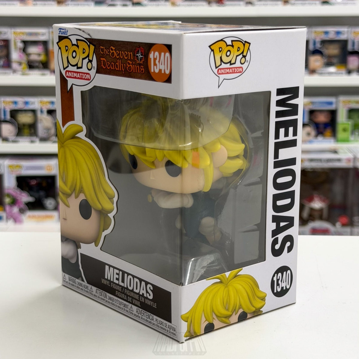 Funko Pop Anime Seven Deadly Sins Meliodas Full Counter Pose 1340 Vinyl Figure
