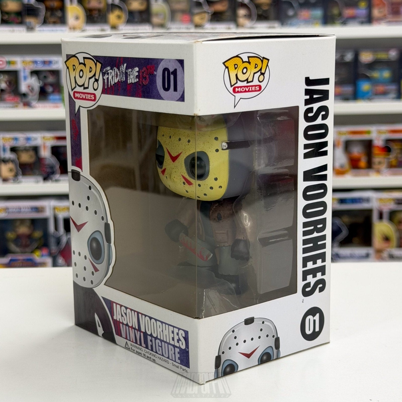 Funko Pop Movies Friday the 13th Jason Voorhees Large Font Box 01 Horror Figure