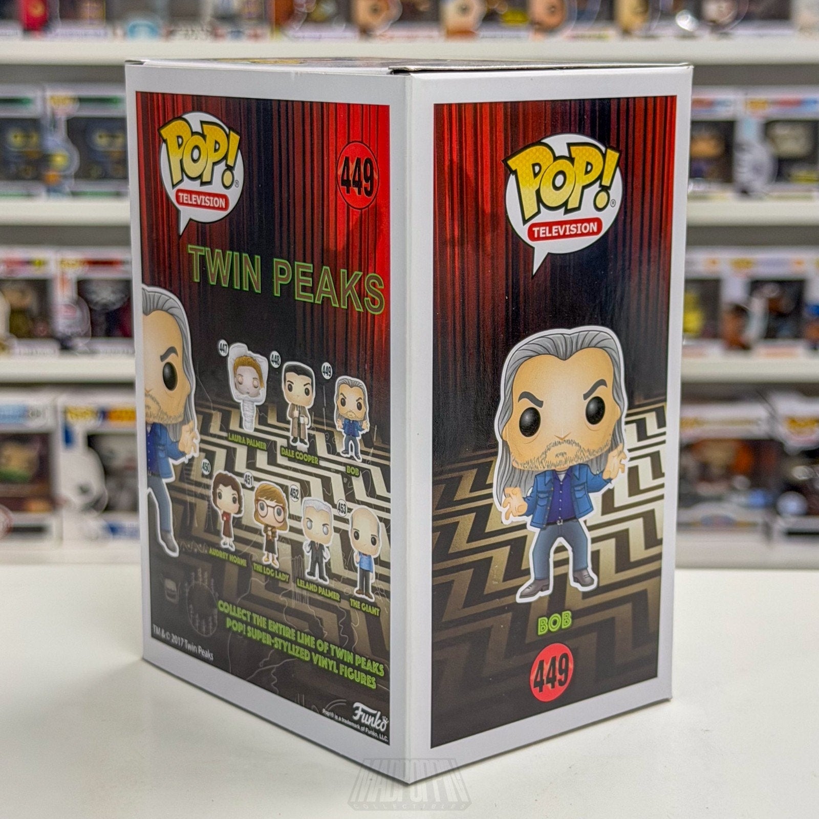 Funko Pop TV Twin Peaks Bob 449 Vaulted Feral Killer Denim Rare Toy Vinyl Figure