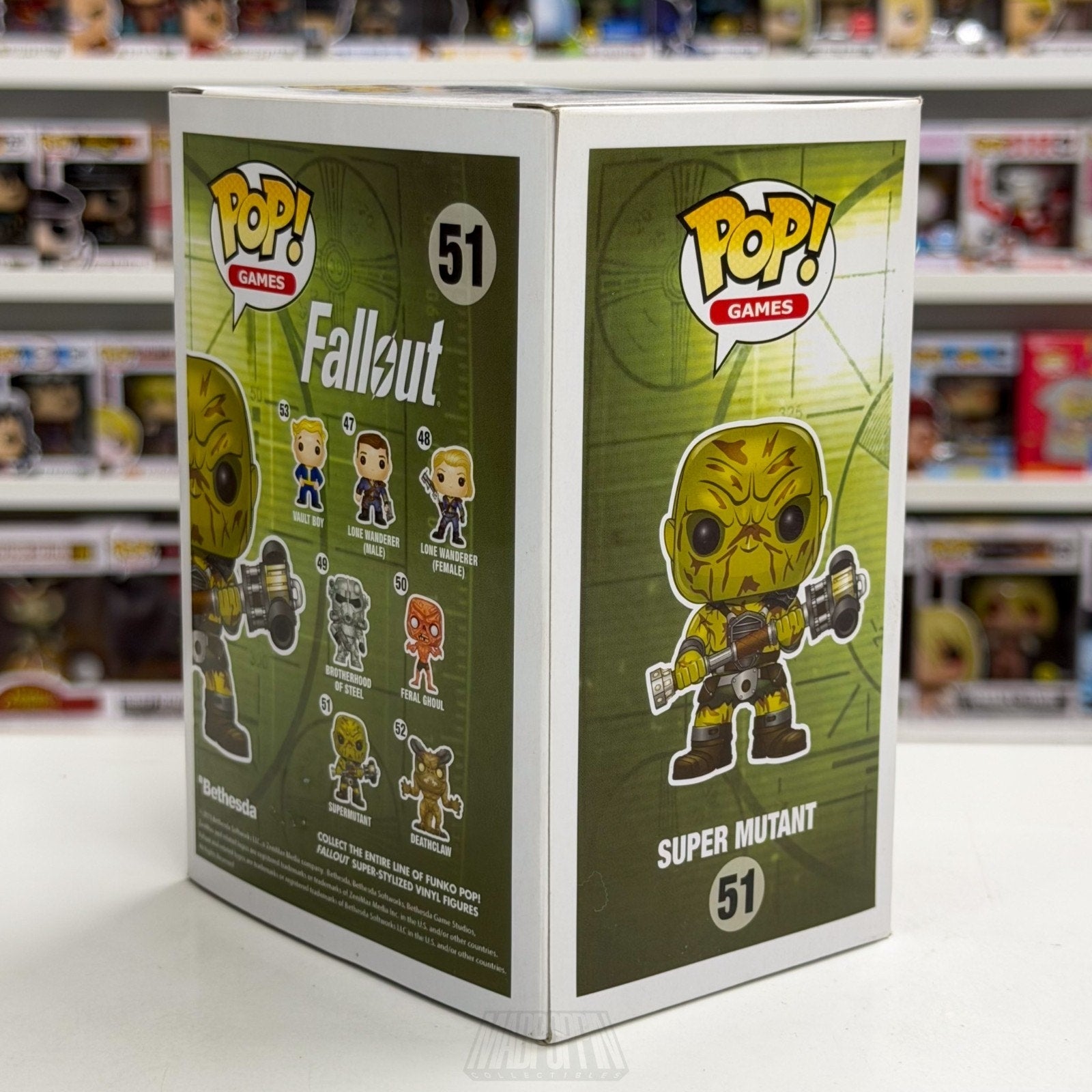 Funko Pop Games Fallout Super Mutant 51 Post-Apocalyptic Humanoid Vinyl Figure