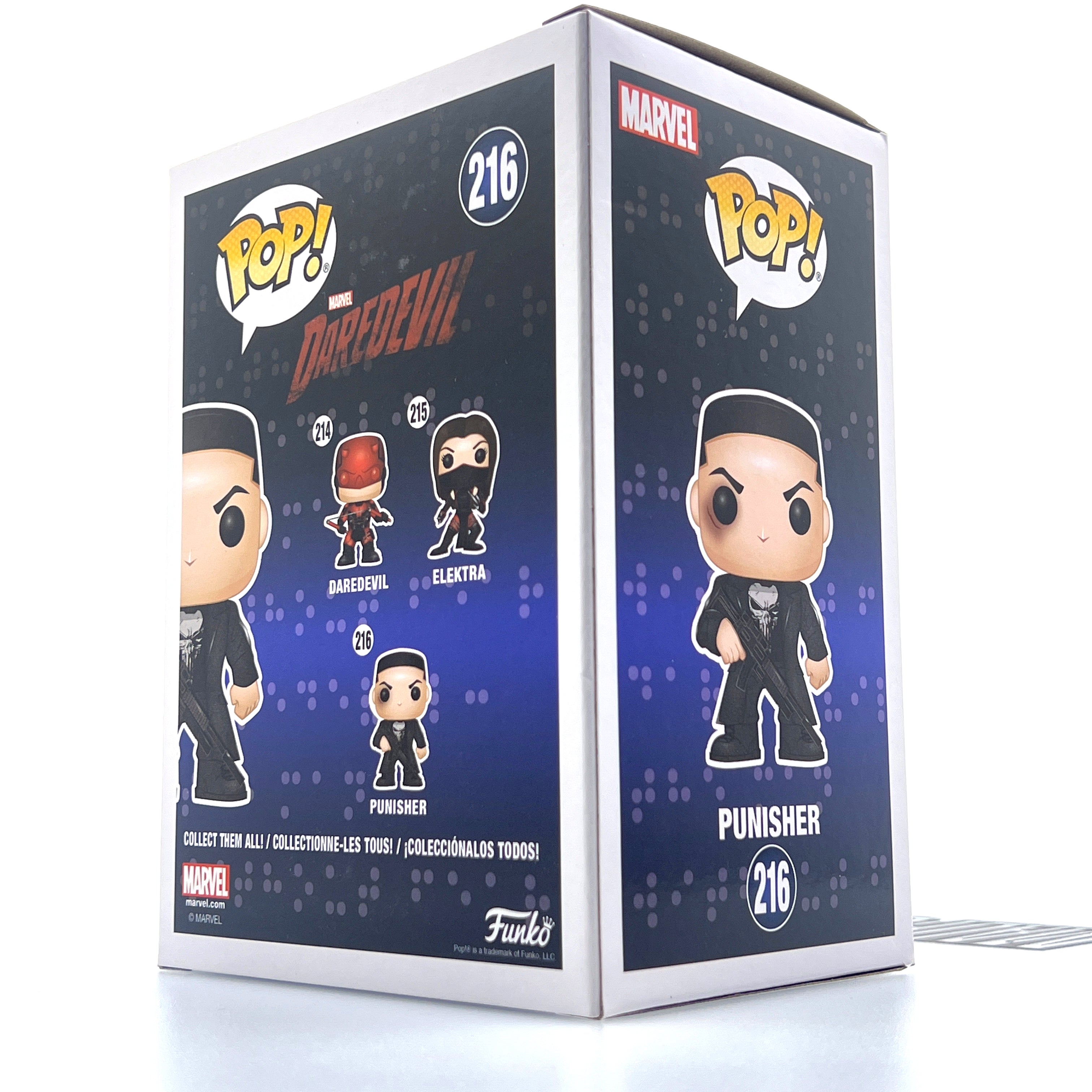 Funko Pop Marvel Netflix Daredevil Punisher Holding Mask Limited Chase 216