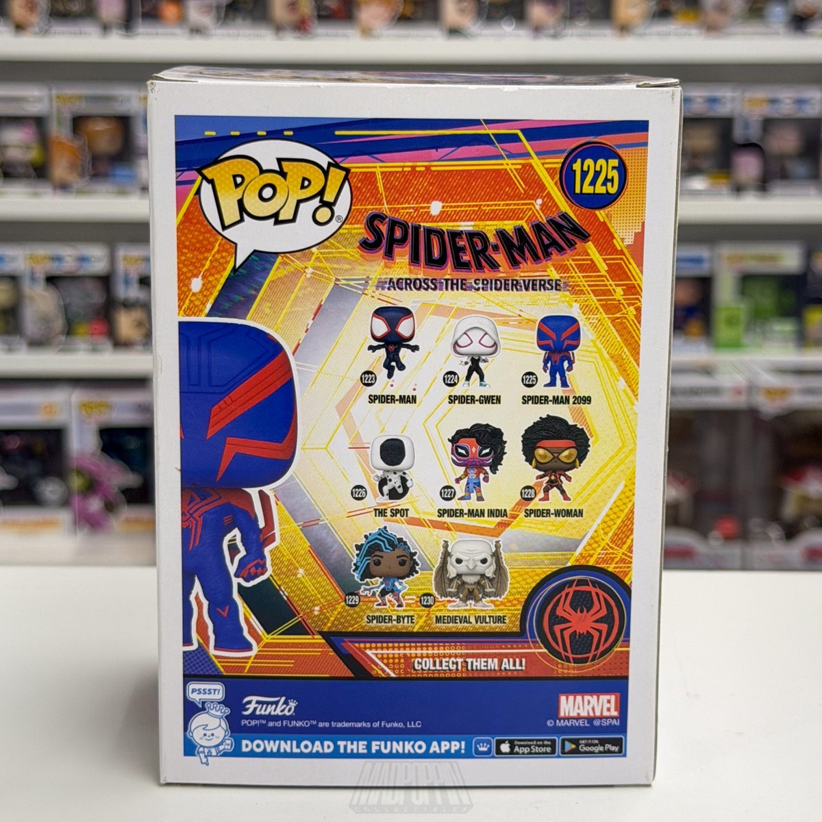 Funko Pop Marvel Across the Spider-Verse Spider-Man 2099 1225 Toy Vinyl Figure