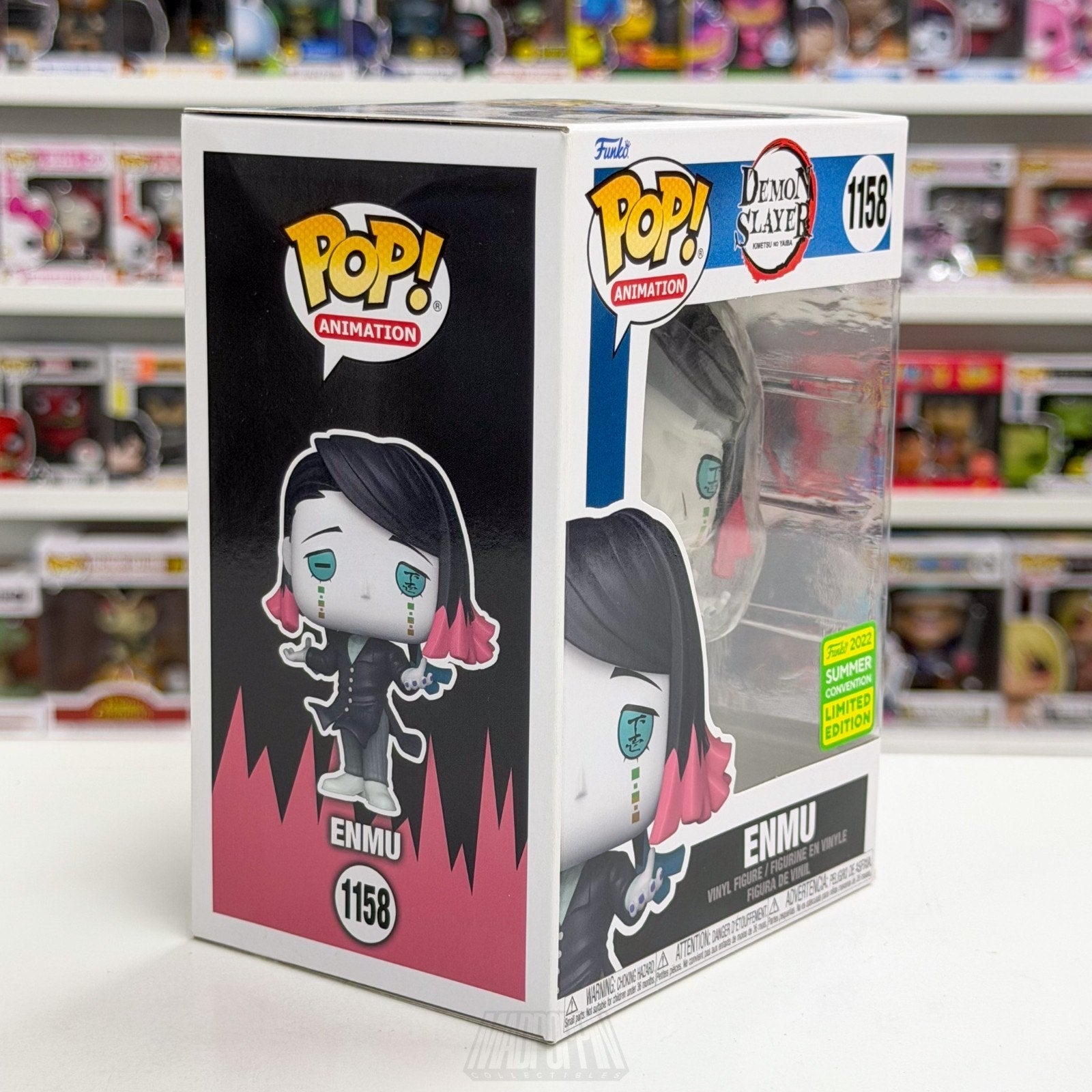 Funko Pop Anime Demon Slayer Enmu SDCC Con 1158 Japanese Manga Toy Vinyl Figure