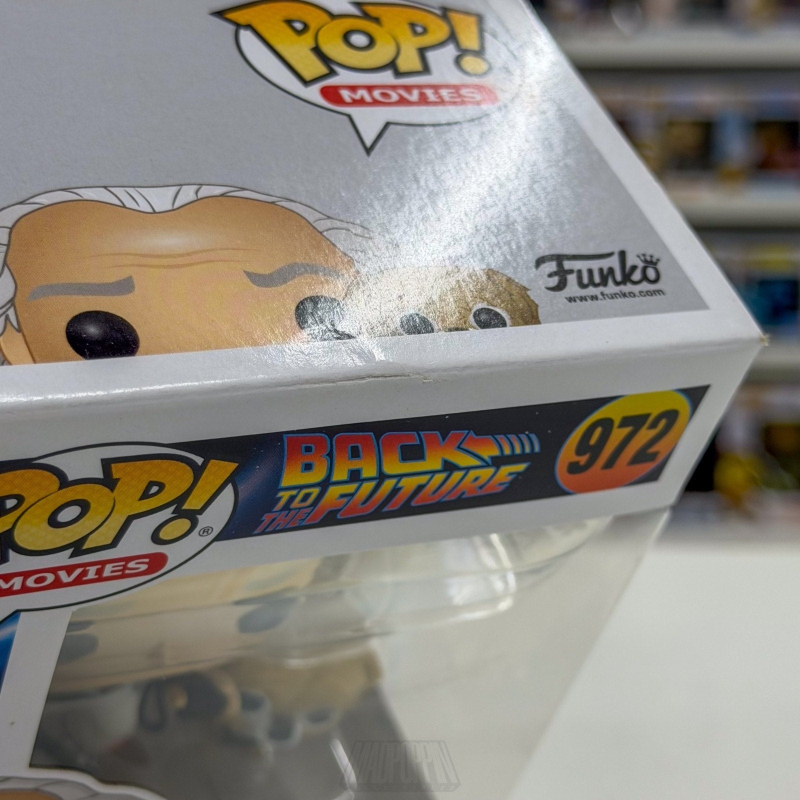 Funko Pop Movies Back to the Future Doc Brown Einstein Walmart 972 Vinyl Figure