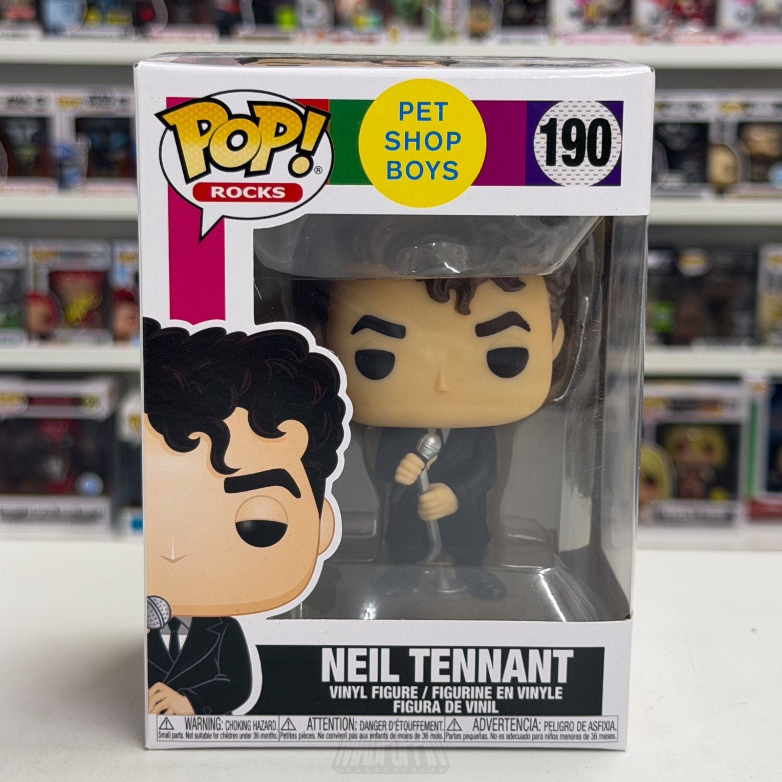 Funko Pop Rocks Pet Shop Boys Neil Tennant 190 New Wave 80s Music Vinyl Figure
