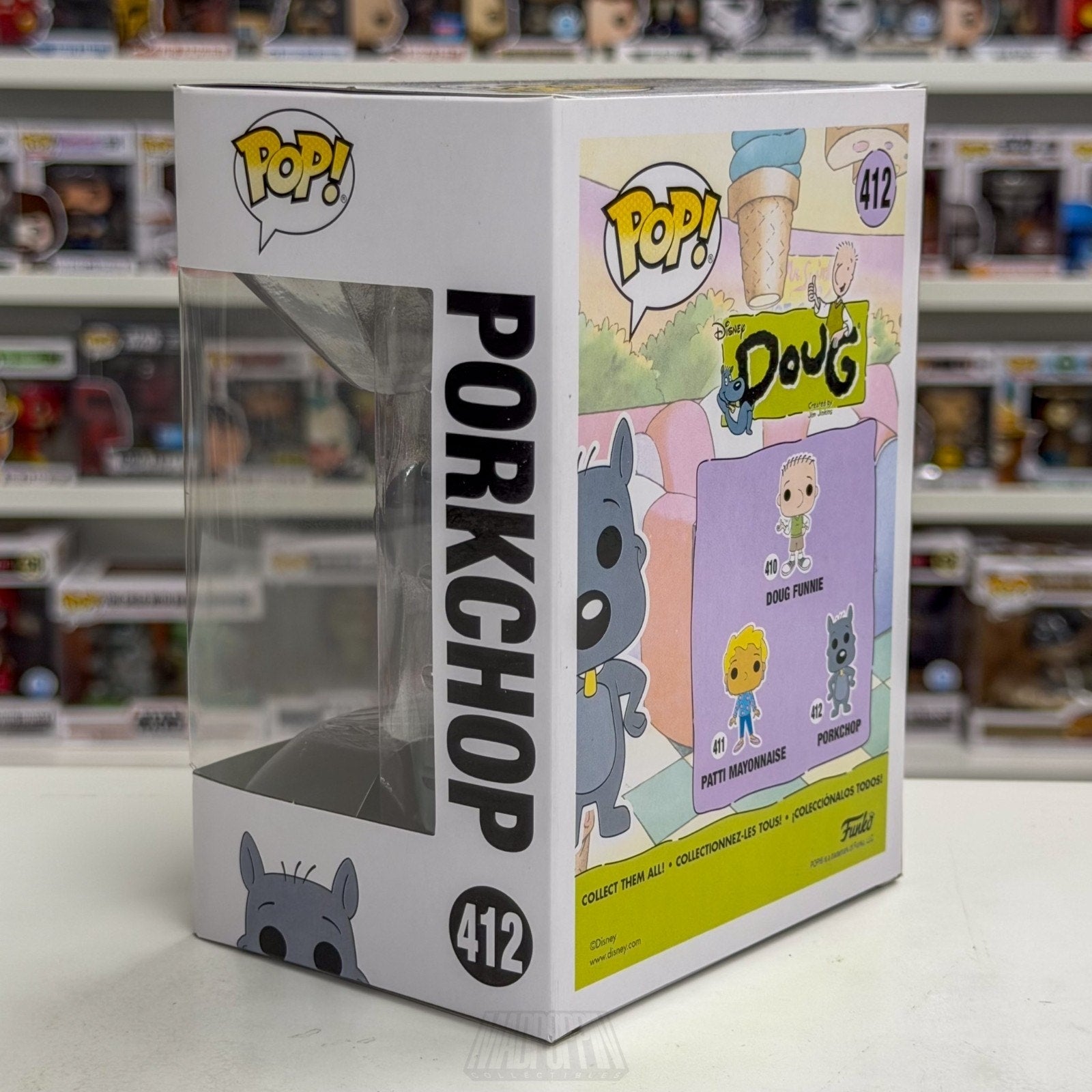 Funko Pop Disney Nickelodeon Doug Porkchop 412 Animated Sitcom Toy Vinyl Figure