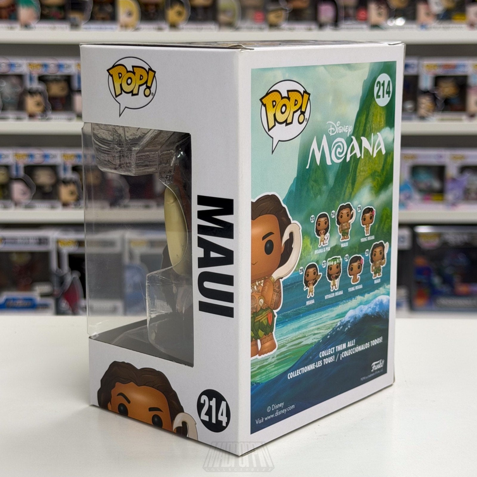 Funko Pop Disney Moana Maui w/Hook 214 Rock Polynesian Demigod Toy Vinyl Figure