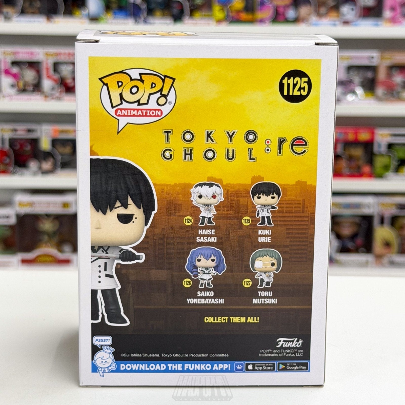 Funko Pop Anime Tokyo Ghoul:re Kuki Urie 1125 Japanese Manga Toy Vinyl Figure