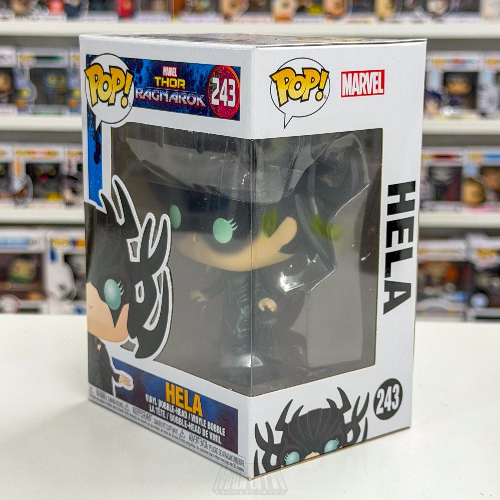 Funko Pop Marvel Thor Ragnarok Hela 243 Asgard Goddess of Death Toy Vinyl Figure