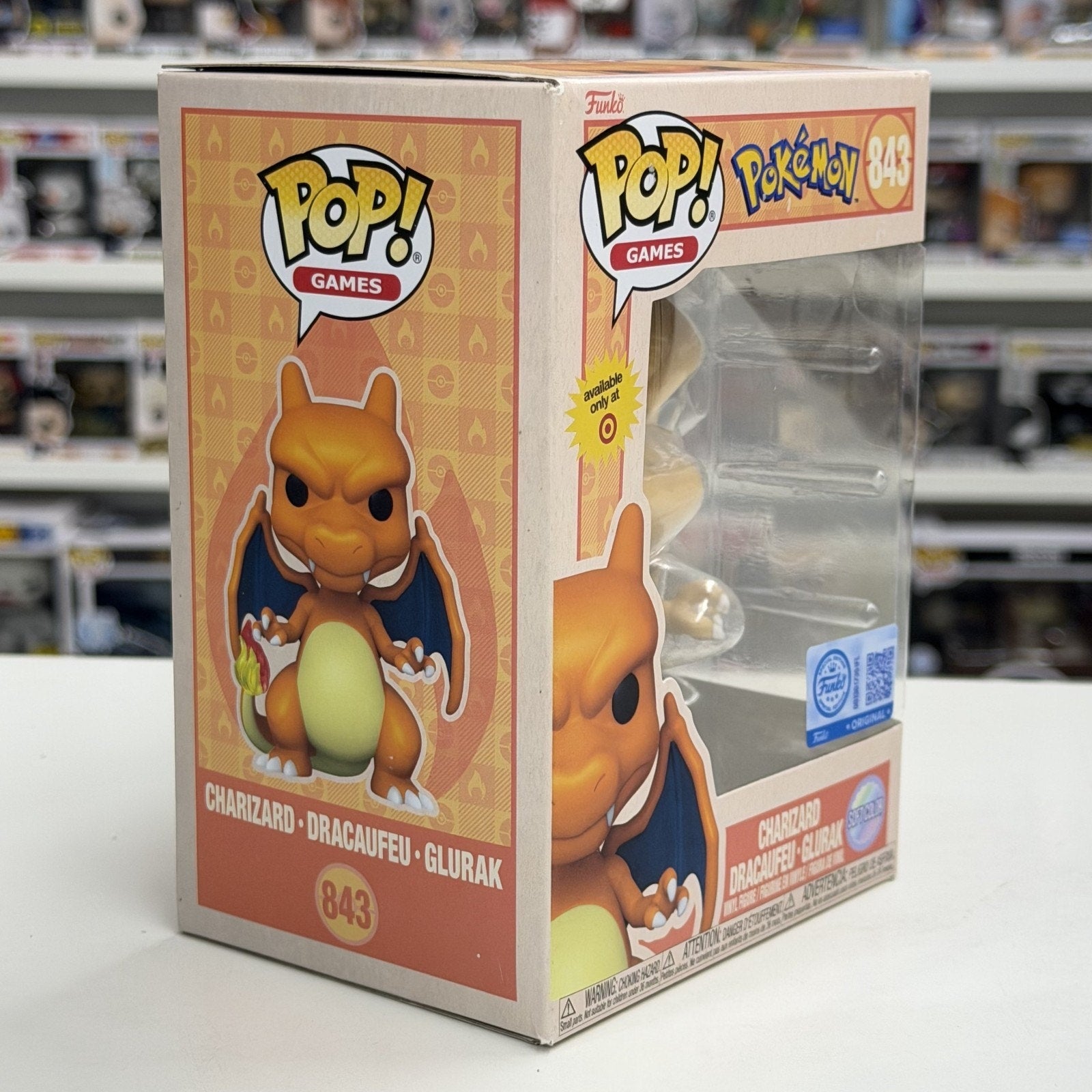 Funko Pop Games Pokemon Charizard Soft Color Target 843 TCG Toy Vinyl Figure