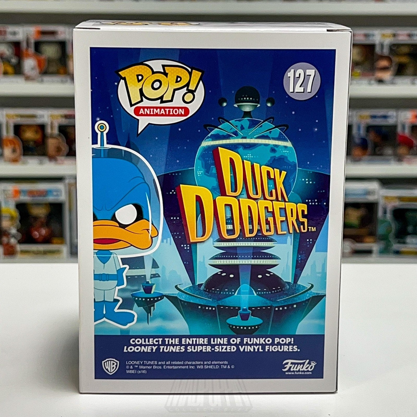 Funko Pop Animation Duck Dodgers 127 Daffy Looney Tunes Cartoon Toy Vinyl Figure