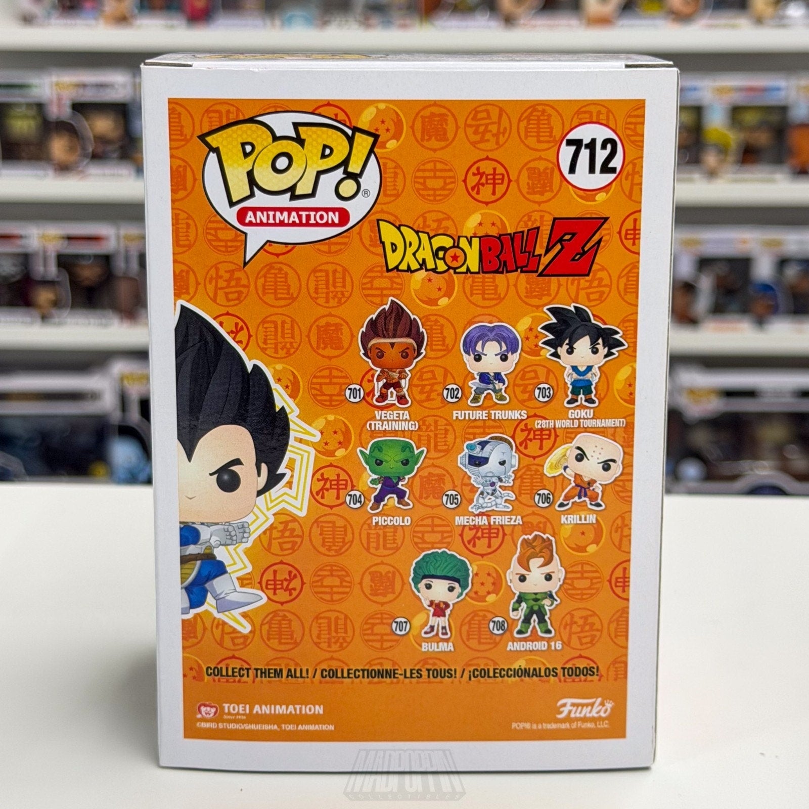 Funko Pop Anime Dragon Ball Z Vegeta Galick Gun Chalice Collectibles 712 Figure