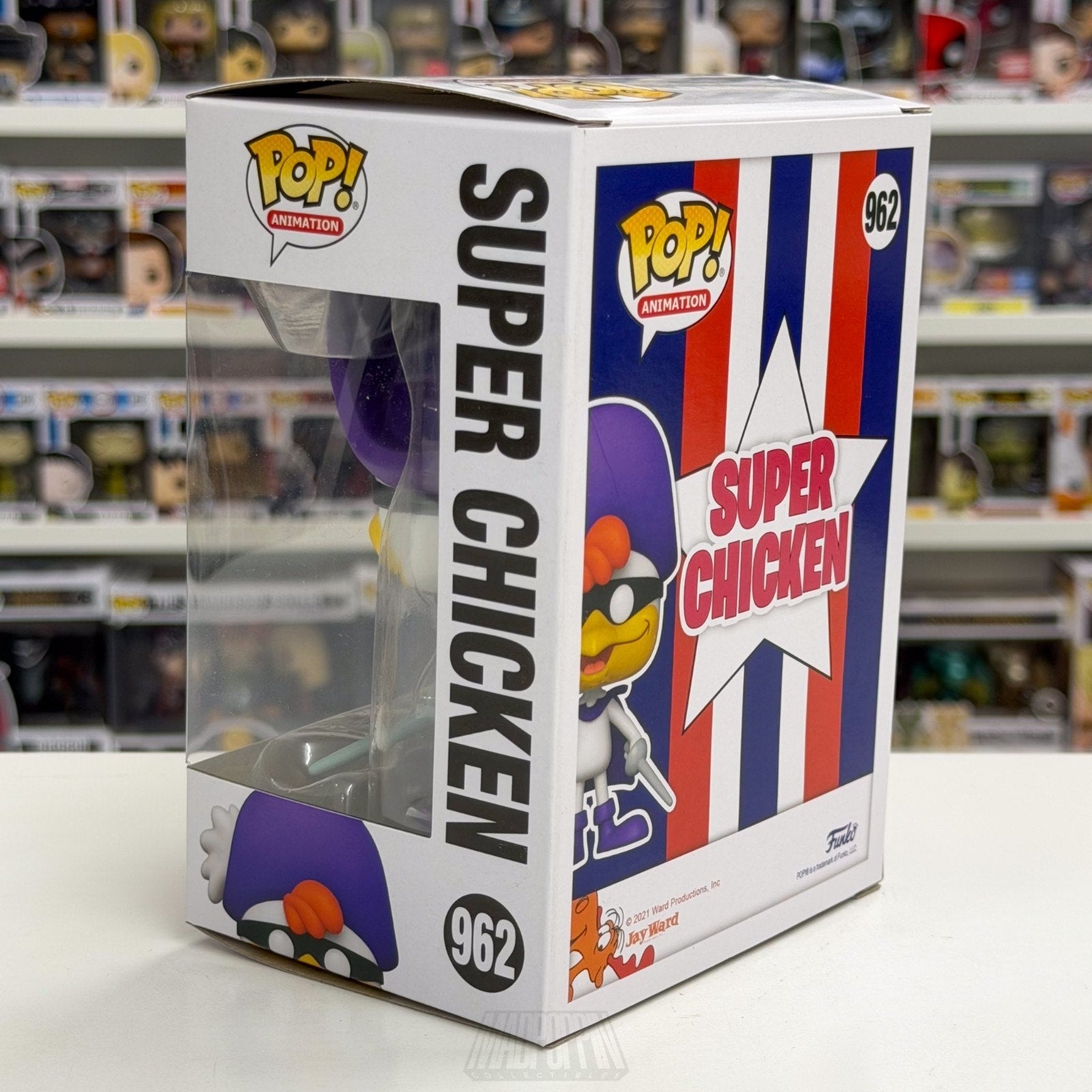 Funko Pop Animation Super Chicken 962 George of the Jungle Cartoon Vinyl Figure