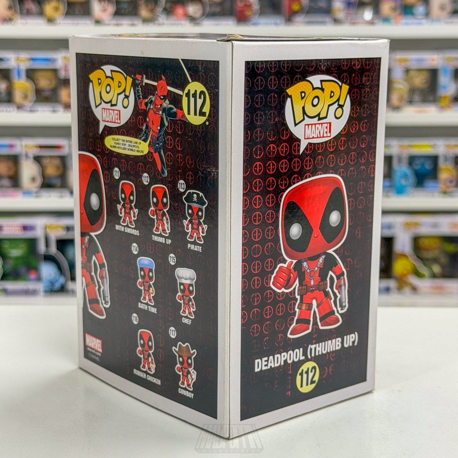 Funko Pop Marvel Deadpool Thumbs Up 112 Merc with a Mouth Assassin Vinyl Figure