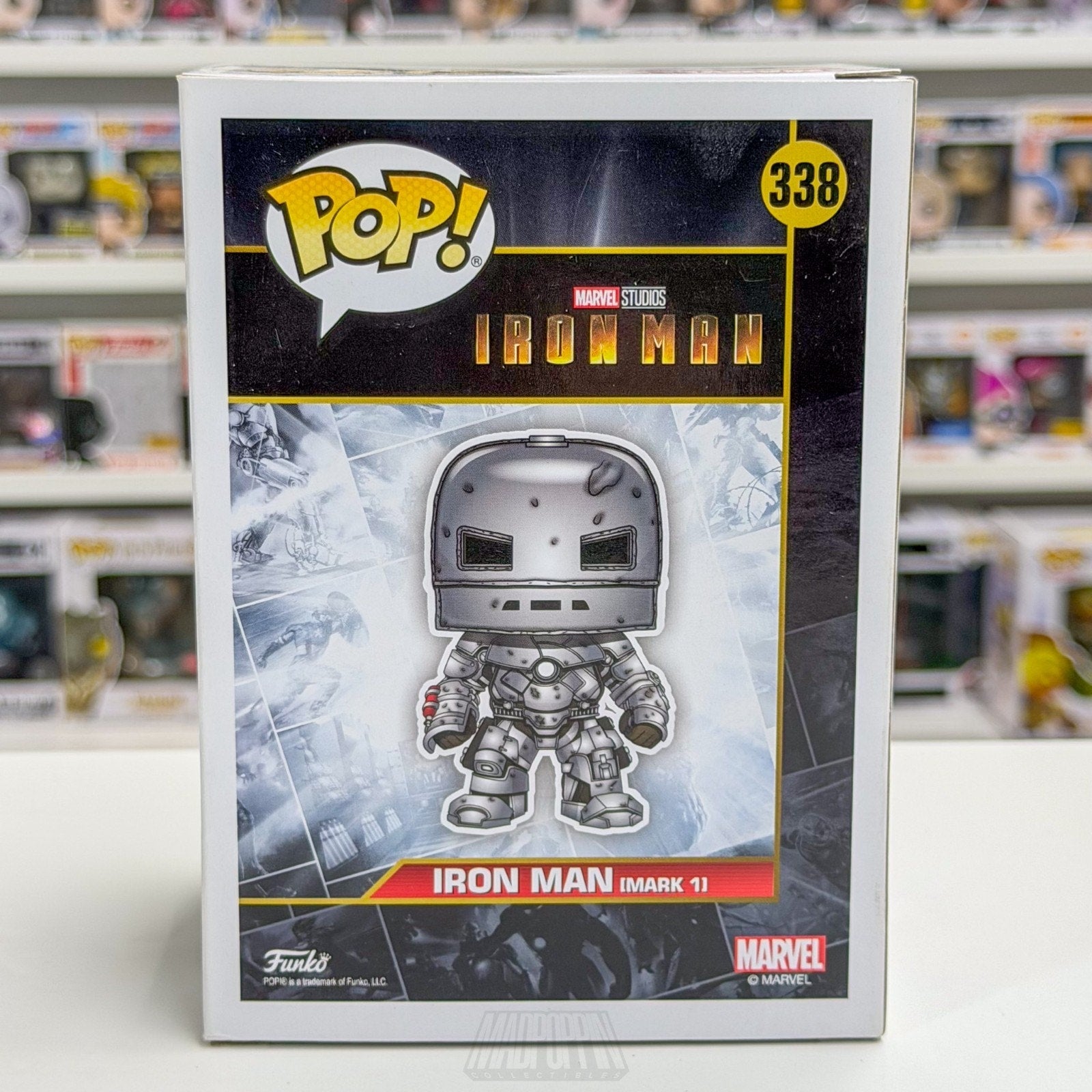 Funko Pop Marvel Iron Man Mark 1 SDCC Summer Con 338 Tony Stark Toy Vinyl Figure