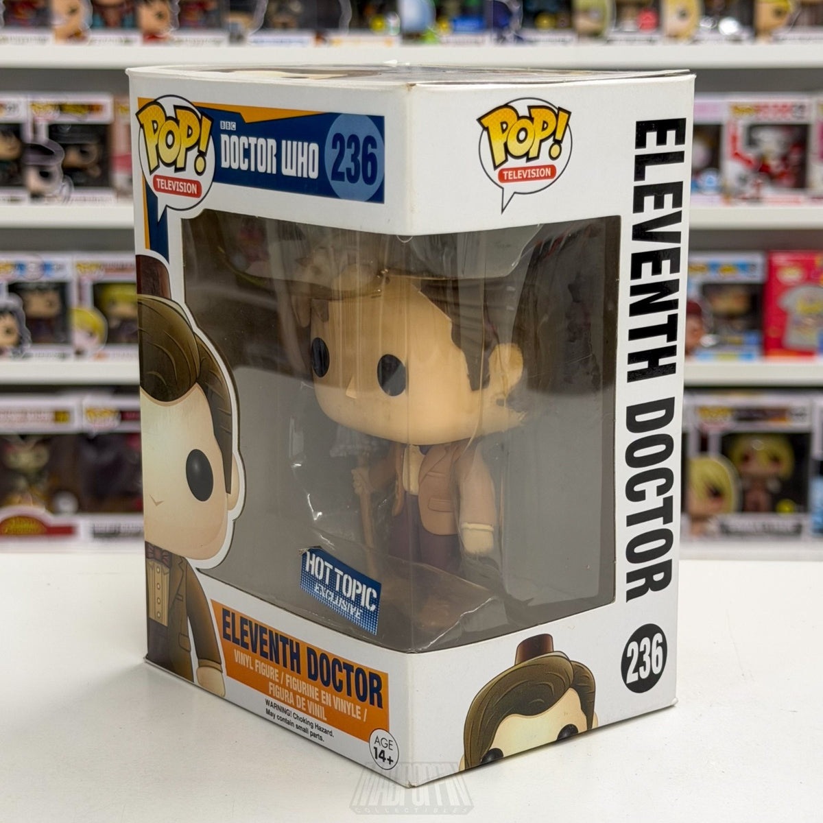 Funko Pop TV BBC Doctor Who Eleventh Doctor Hot Topic 236 Sci-Fi Vinyl Figure