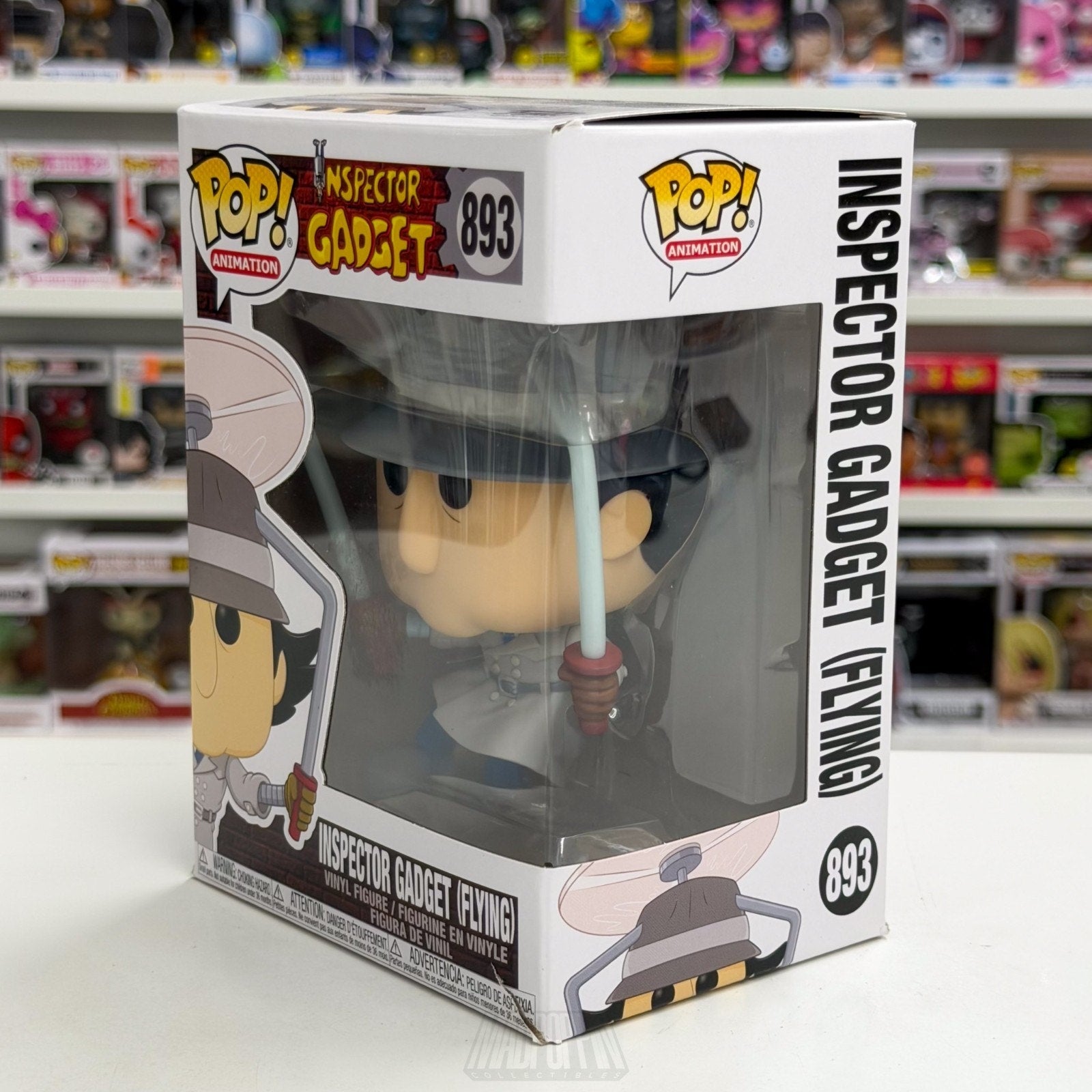 Funko Pop Animation Inspector Gadget Flying 893 Dimwitted Cyborg Vinyl Figure