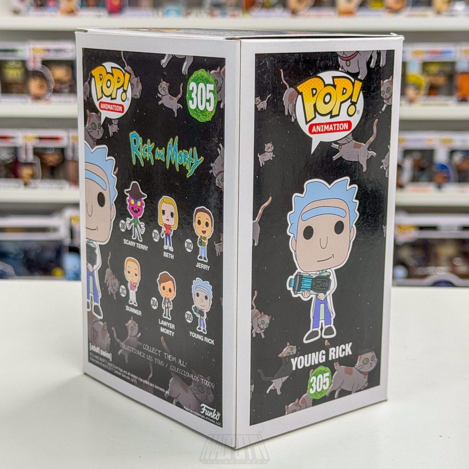 Funko Pop Animation Young Rick and Morty Hot Topic 305 Sci-Fi Sitcom Toy Figure