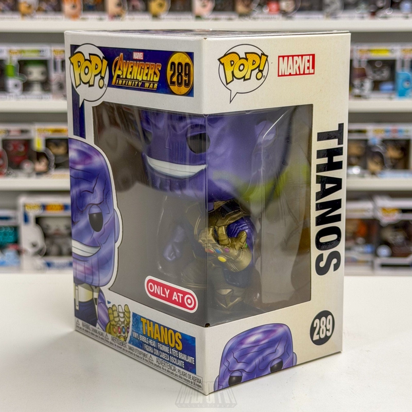 Funko Pop Marvel Avengers Infinity War Thanos Metallic Target 289 Vinyl Figure