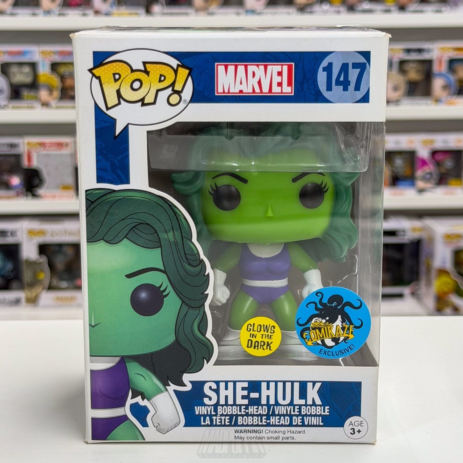 Funko Pop Marvel She-Hulk Glow in the Dark LACC Comikaze 147 Toy Vinyl Figure