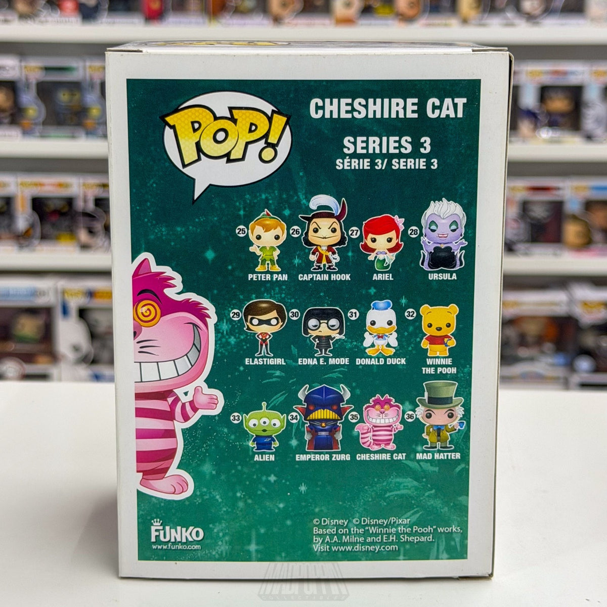 Funko Pop Disney Alice in Wonderland Cheshire Cat Fading Hot Topic 35 Toy Figure