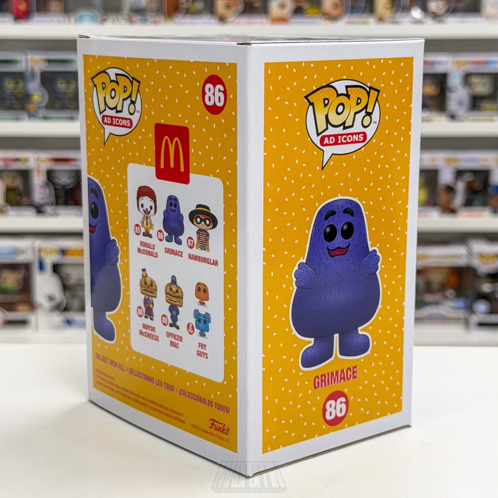 Funko Pop Ad Icons McDonalds Grimace 86 Burger Fast Food Restaurant Vinyl Figure