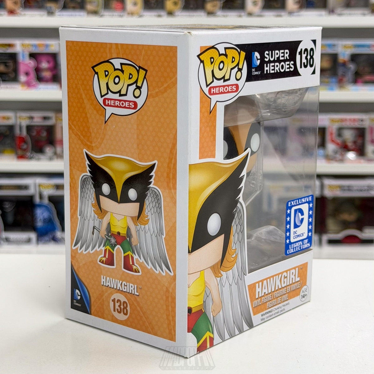 Funko Pop DC Legion of Collectors Super Heroes Hawkgirl 138 Golden Vinyl Figure