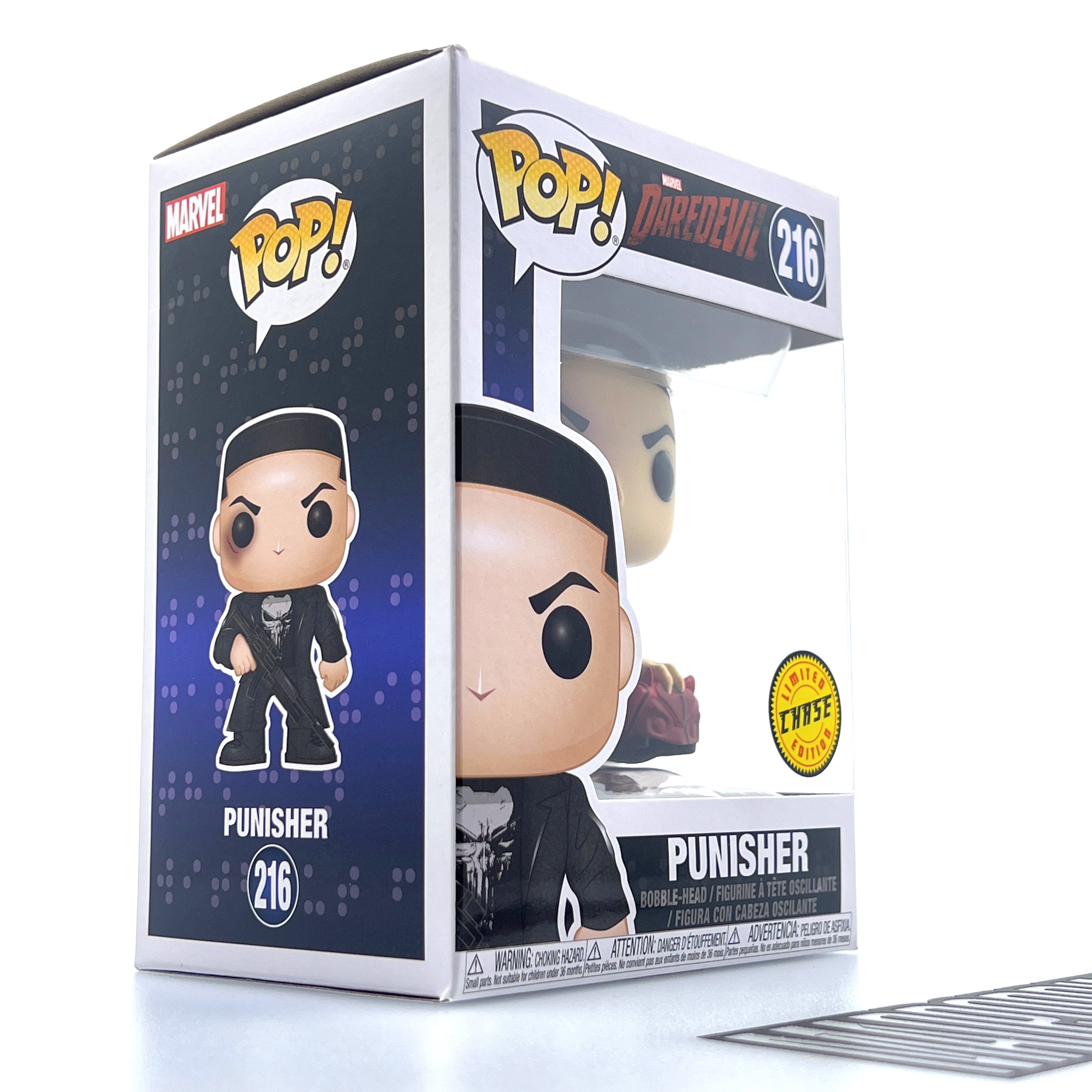 Funko Pop Marvel Netflix Daredevil Punisher Holding Mask Limited Chase 216