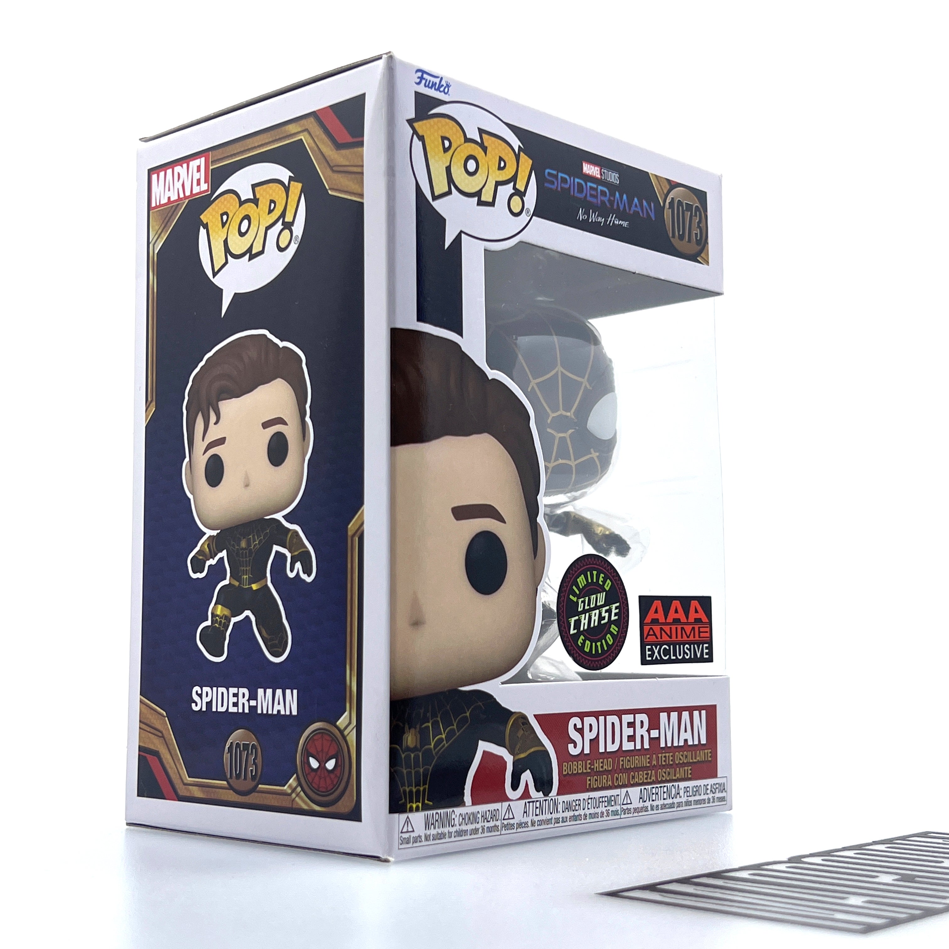 Funko Pop Marvel Spider-Man No Way Home Masked Glow AAA Anime Chase 1073