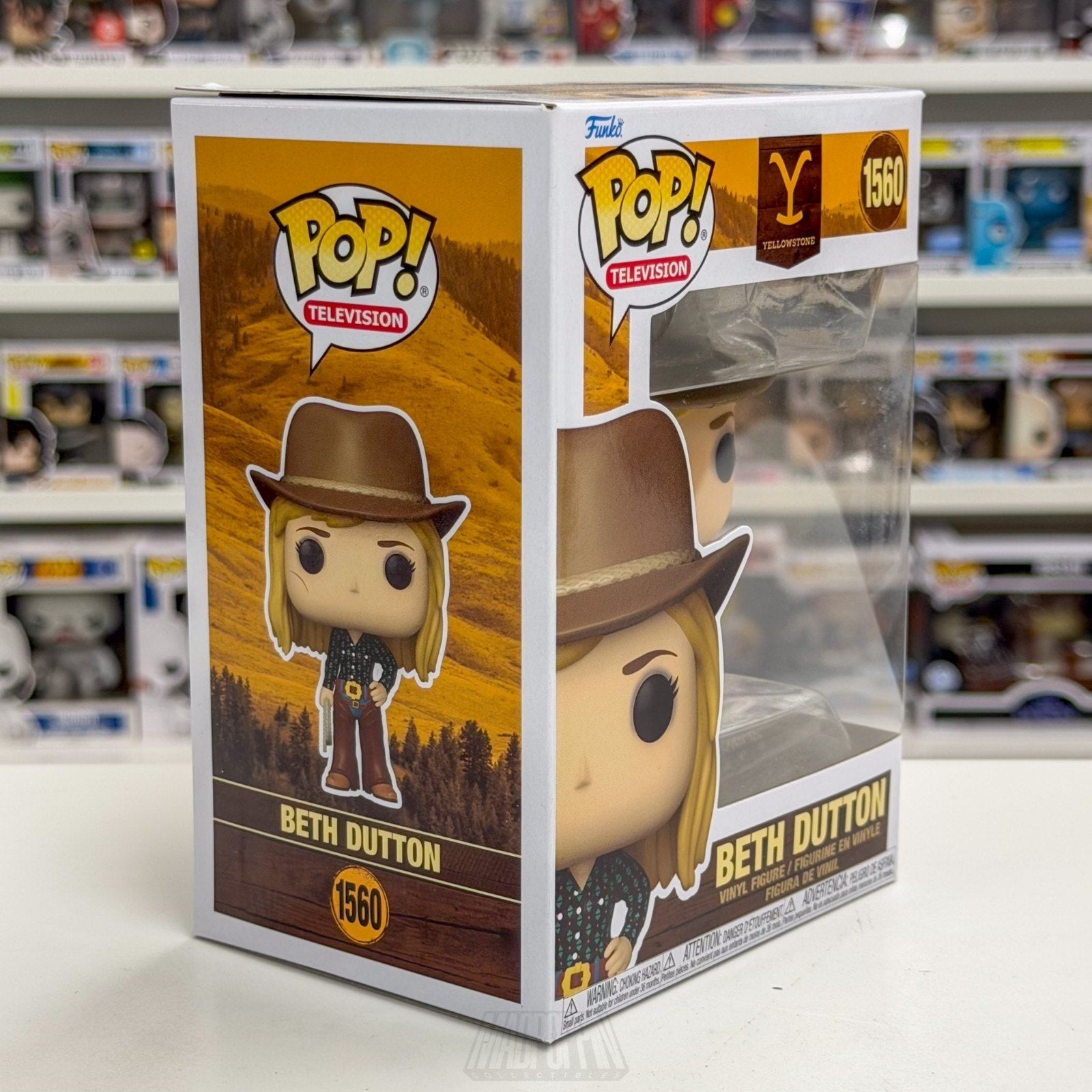 Funko Pop TV Yellowstone Beth Dutton 1560 Neo Western Drama Show Vinyl Figure