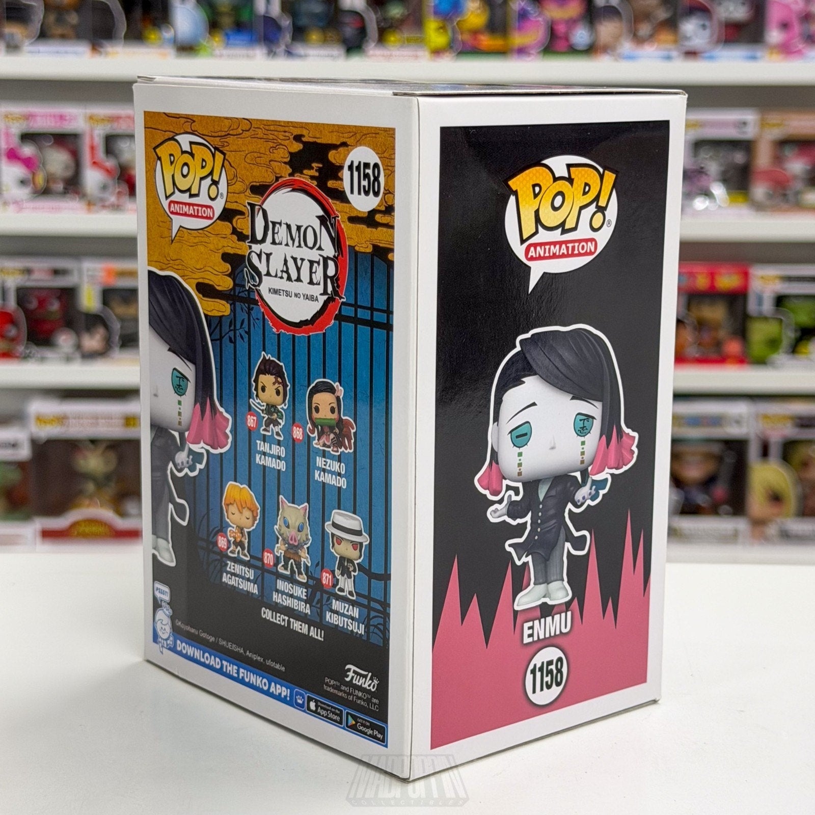 Funko Pop Anime Demon Slayer Enmu SDCC Con 1158 Japanese Manga Toy Vinyl Figure