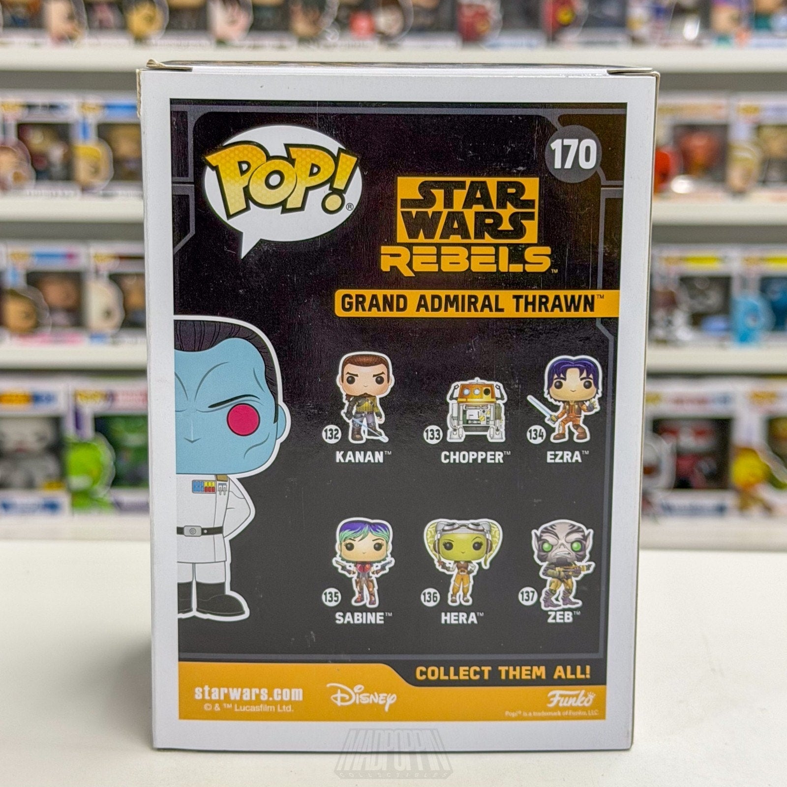 Funko Pop Star Wars Rebels Grand Admiral Thrawn Galactic Con 170 Vinyl Figure