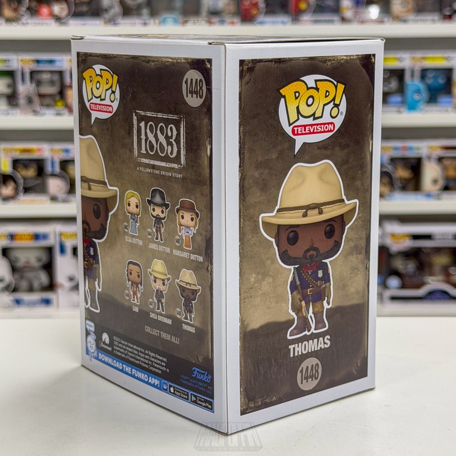 Funko Pop TV 1883 Yellowstone Origin Story Thomas 1448 Western Drama Toy Figure